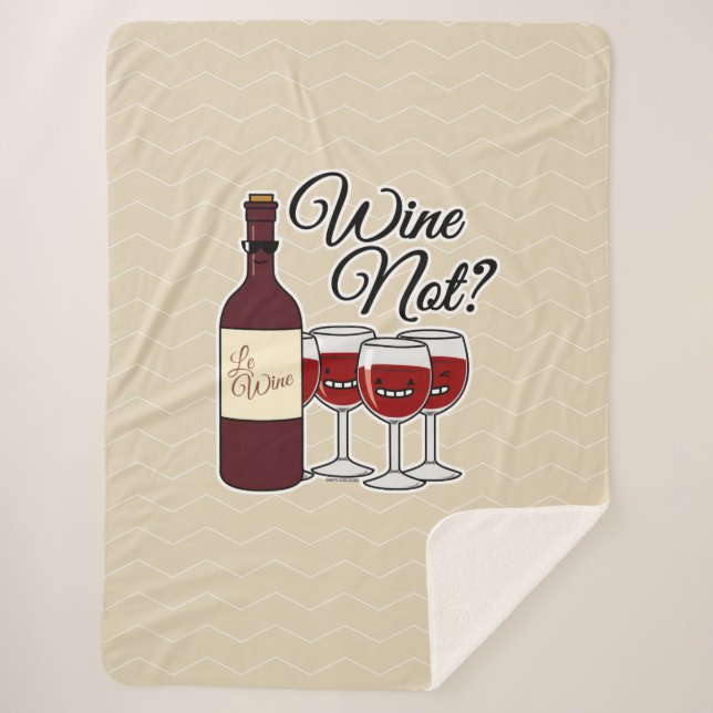 Glass of Wine not grapes alcohol red rose pinot Sherpa Blanket (Front)
