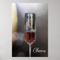 Glass of Wine Photo Poster