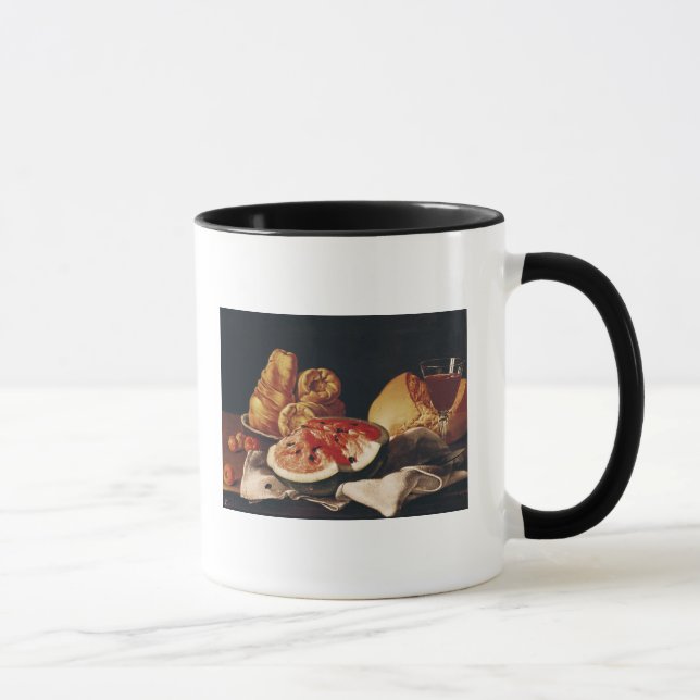 Glass of Wine, Watermelon and Bread Mug (Right)