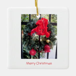 Glass Ornament Wreath-