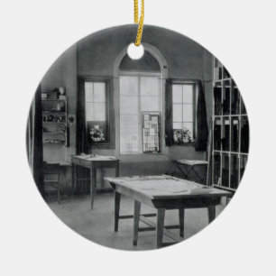 Glass Painting Studio, from the Workshops of the B Ceramic Tree Decoration