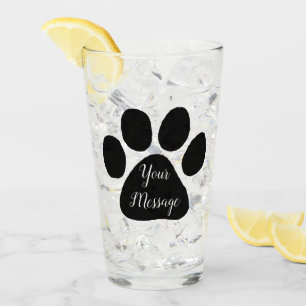 Glass - Puppy Paw Print
