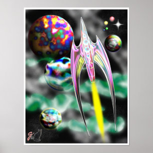 Glass Rocket Poster