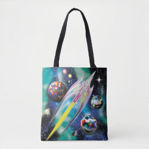 Glass Rocket Tote Bag