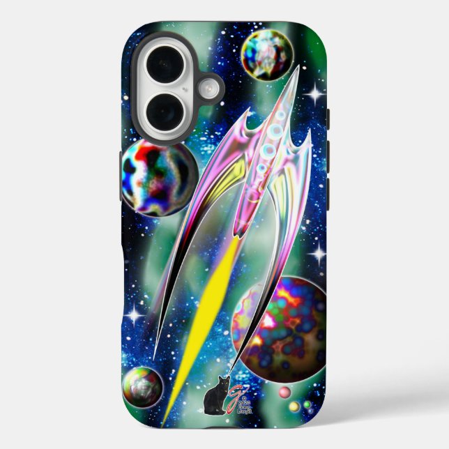 Glass Rocket Tough Case-Mate iPhone Case (Back)