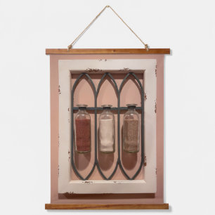 Glass Sand Bottles Wall Tapestry