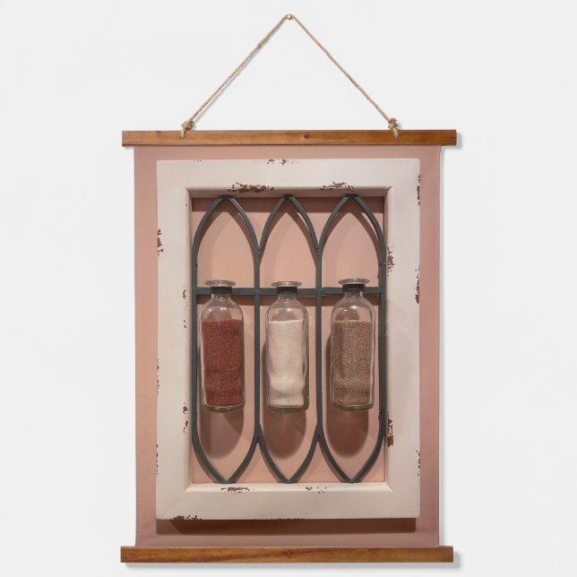 Glass Sand Bottles Wall Tapestry (Front)