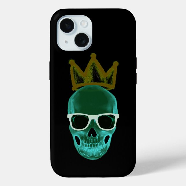 Glass skull and crown Case-Mate iPhone case (Back)