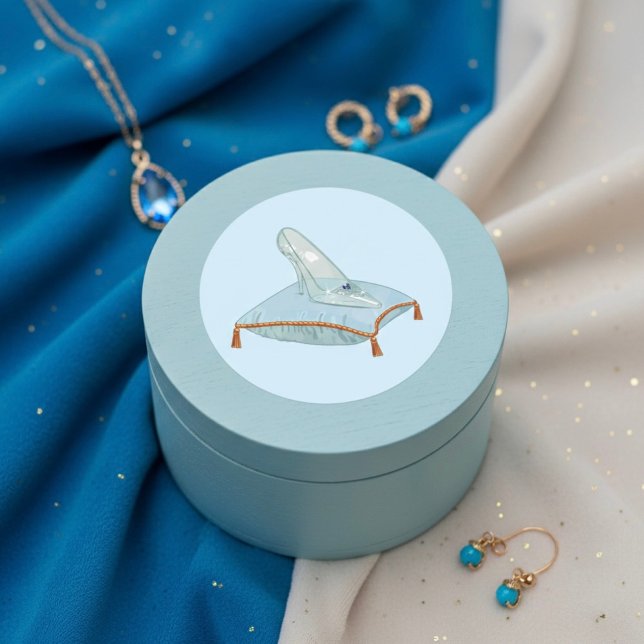 Glass Slipper Classic Round Sticker (Creator Uploaded)