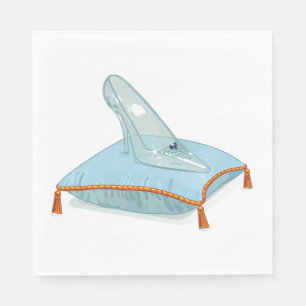 Glass Slipper On A Pillow Napkin