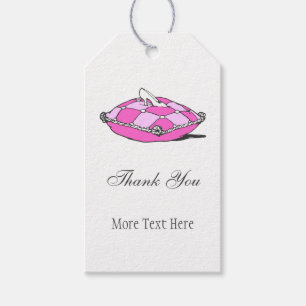 Glass Slipper Pink Pillow Custom Thank You Tag