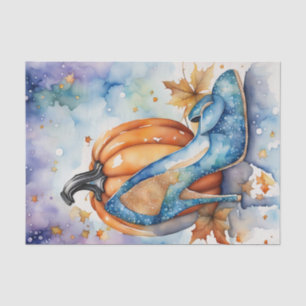 Glass Slipper Pumpkin Fairy Tale Decoupage Paper