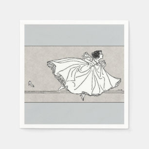 Glass Slipper Vintage Cinderella Paper Napkins
