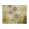 Glass Snowflakes on Tree Background