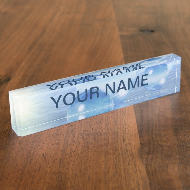 Glass Spheres Nameplate (Side)