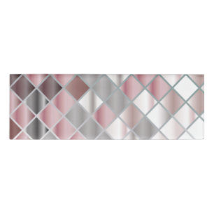 Glass Square Name Tag