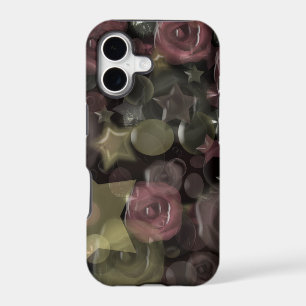 Glass, stars, flowers ceramic tile
