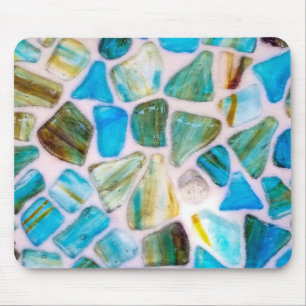 glass stone mosaic mouse mat