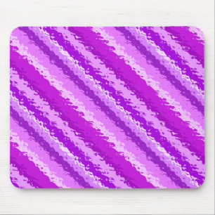 Glass stripes - shades of amethyst purple mouse mat