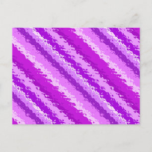 Glass stripes - shades of amethyst purple postcard