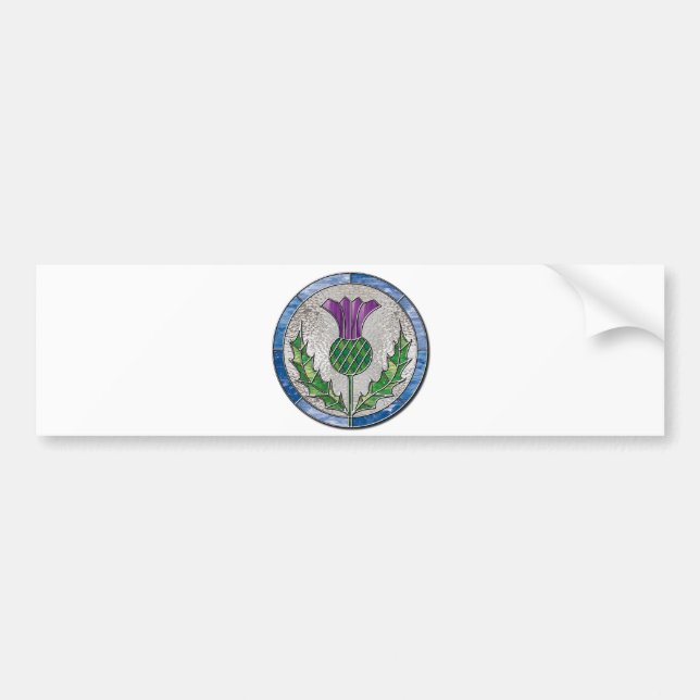 Glass Thistle Bumper Sticker (Front)