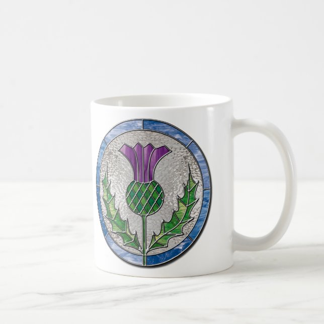 Glass Thistle Coffee Mug (Right)