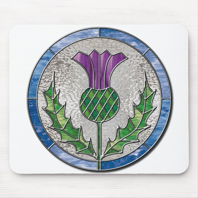 Glass Thistle Mouse Mat (Front)