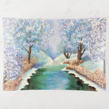 Glass Trinket Tray - Winter Reflections