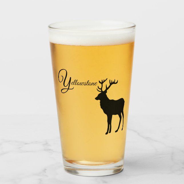 Glass Tumbler-Yellowstone Elk (Front Filled)
