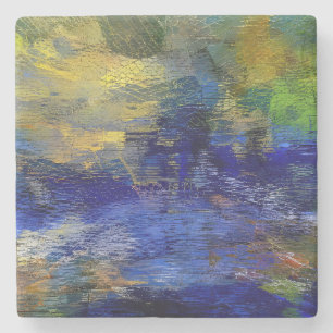 Glass Veil Awakening – Structural Reconstruction Stone Coaster