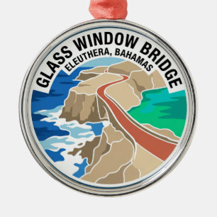 Glass Window Bridge Bahamas Metal Tree Decoration