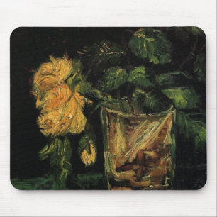 Glass with Roses by Vincent van Gogh Mouse Mat
