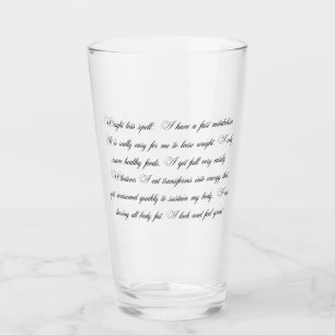 Glass with weight loss spell