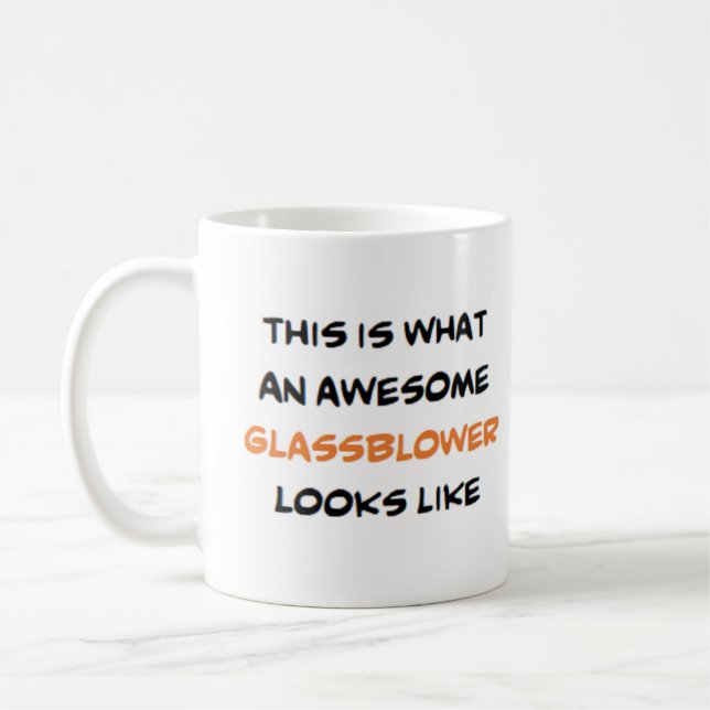 glassblower, awesome coffee mug (Left)