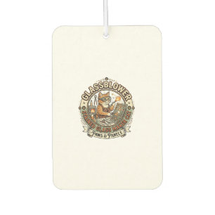 Glassblower Stained Glass Maker Cat Glassblower St Car Air Freshener