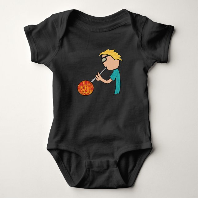 Glassblowing Baby Bodysuit (Front)