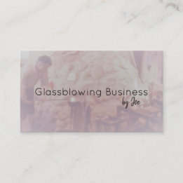 Glassblowing  business card