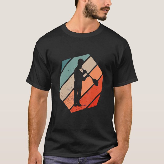 Glassblowing Glass Blower Glassforming Hexa Retro  T-Shirt (Front)