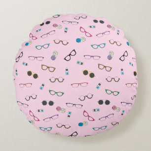 Glasses and Contact Lenses Round Cushion