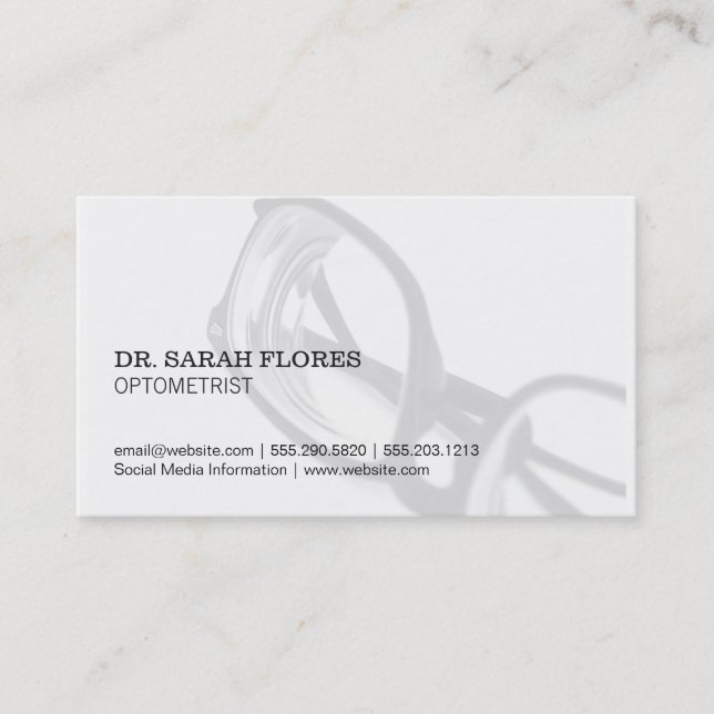 Glasses Business Card (Front)