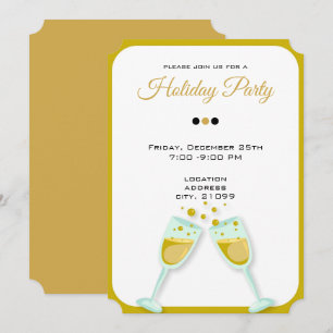Glasses for Champagne Invitation