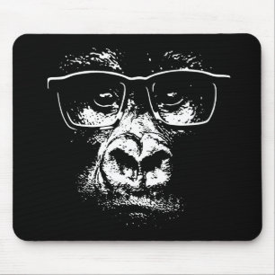 Glasses Gorilla Mouse Mat