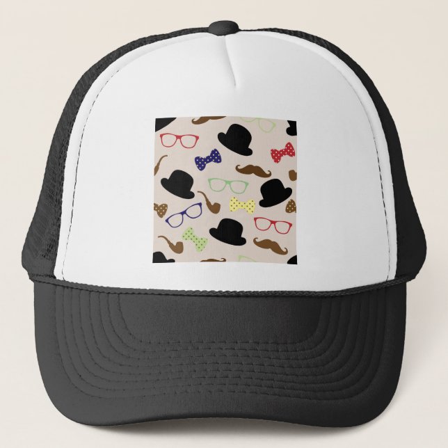 Glasses, Hats and Moustache (Front)
