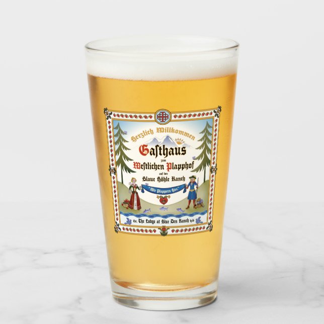 Glasses ~ Lodge Signage (Front Filled)