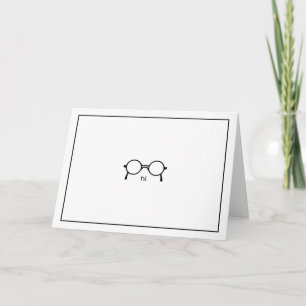 Glasses Minimalist Card    Hi