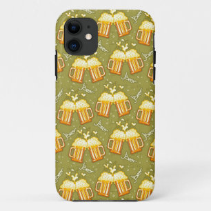 Glasses Of Beer Pattern iPhone 11 Case