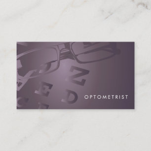 Glasses Optometrist business card