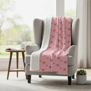 Glasses Sherpa Blanket