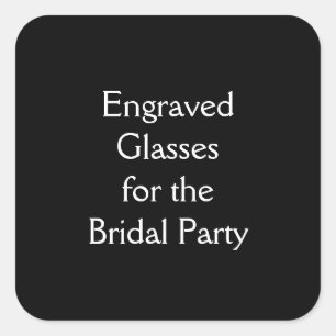 Glasses Square Sticker