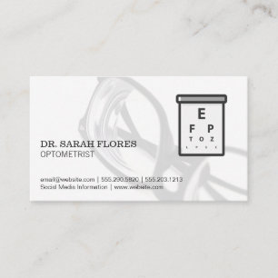 Glasses   Vision Chart Business Card